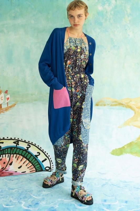 SILK COTTON KNIT LONG CARDIGAN - TSUMORI CHISATO SILK COTTON KNIT LONG CARDIGAN - TSUMORI CHISATO