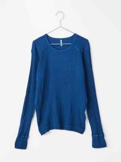 crêperie INDIGO LONG SLEEVES T-SHIRT