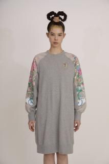 FLOWER BOUQUET PRINT URAKE DRESS