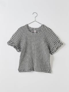 crêperie GINGHAM CHECK T-SHIRT