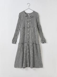 crêperie GINGHAM CHECK DRESS