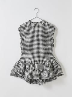 crêperie GINGHAM CHECK TOPS