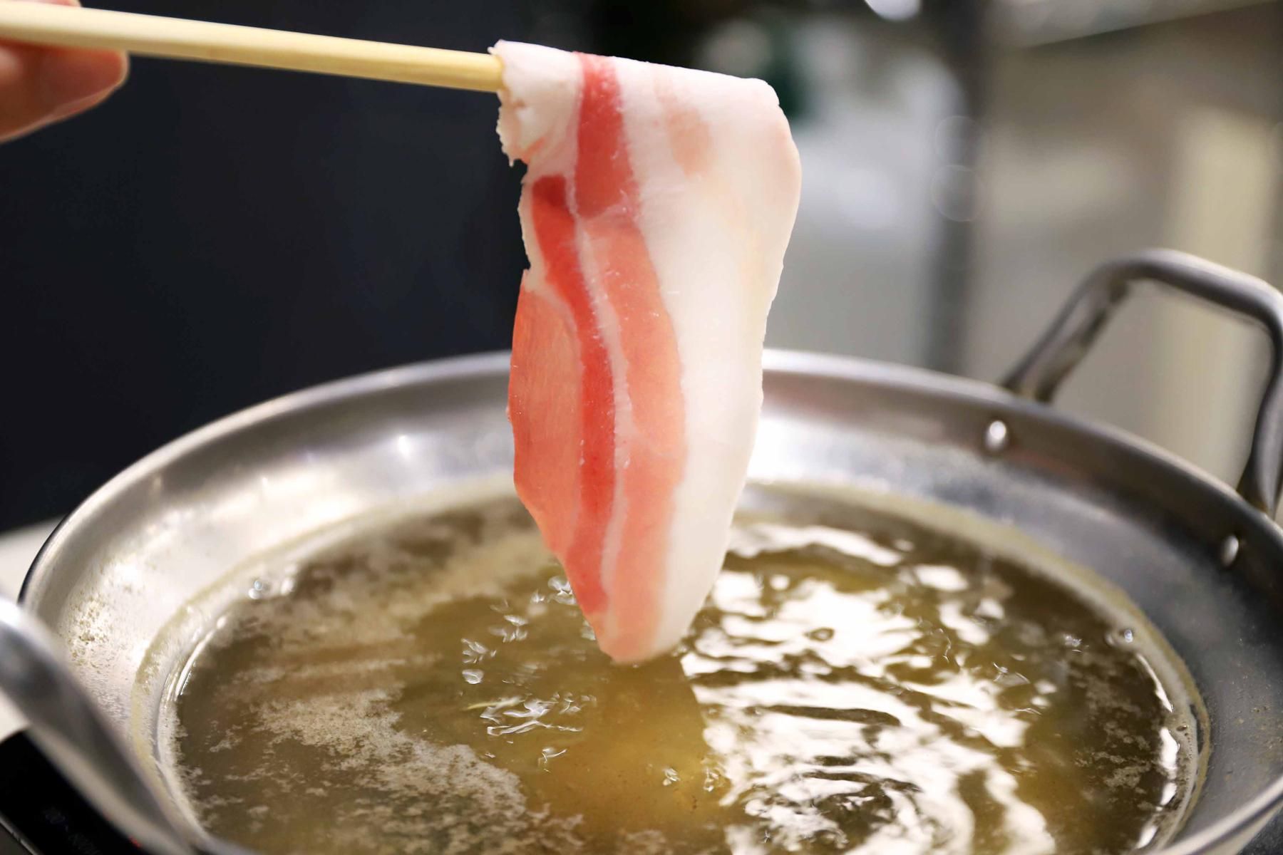 超軟水で作られた鍋つゆ