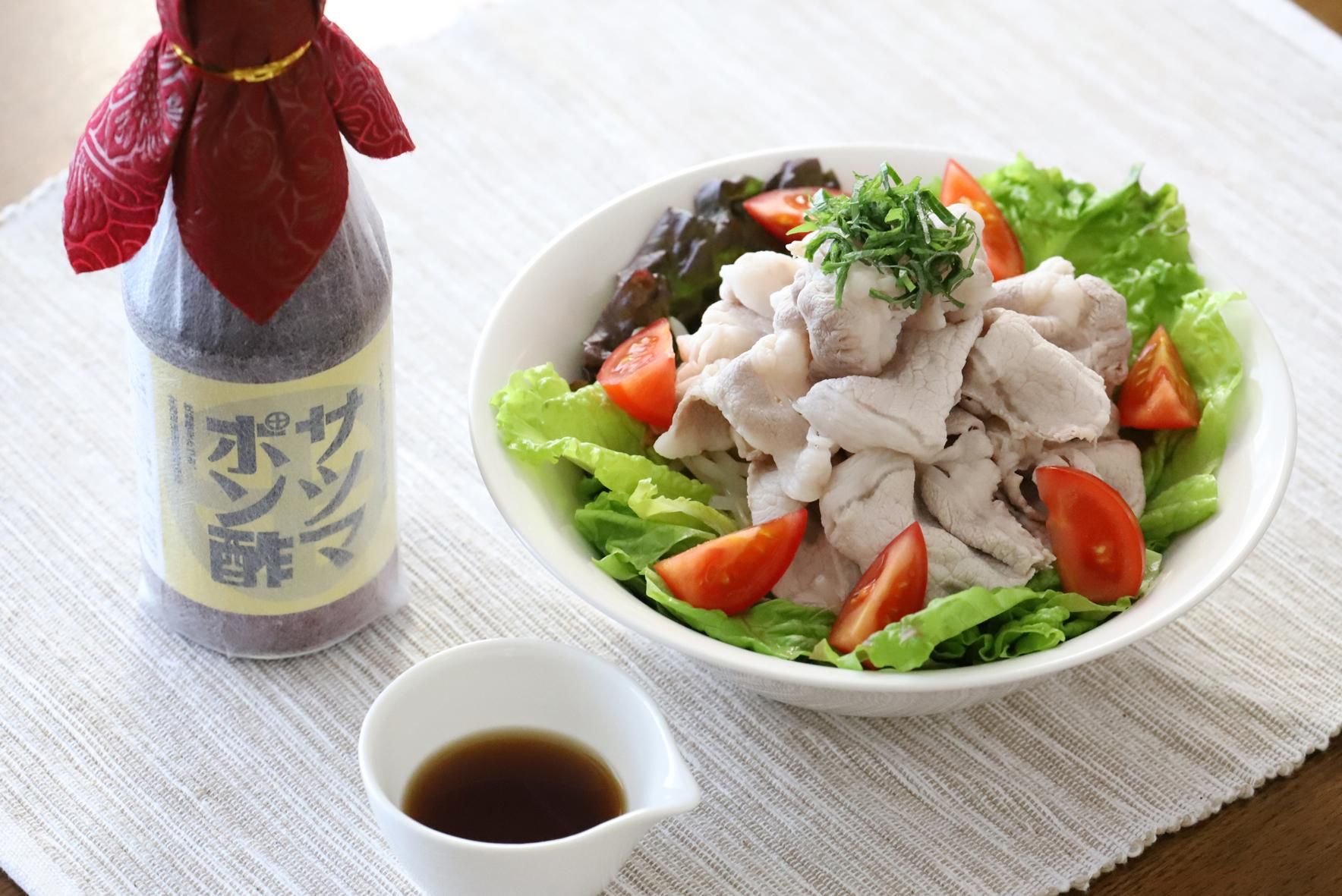 黒豚しゃぶしゃぶと相性抜群のポン酢