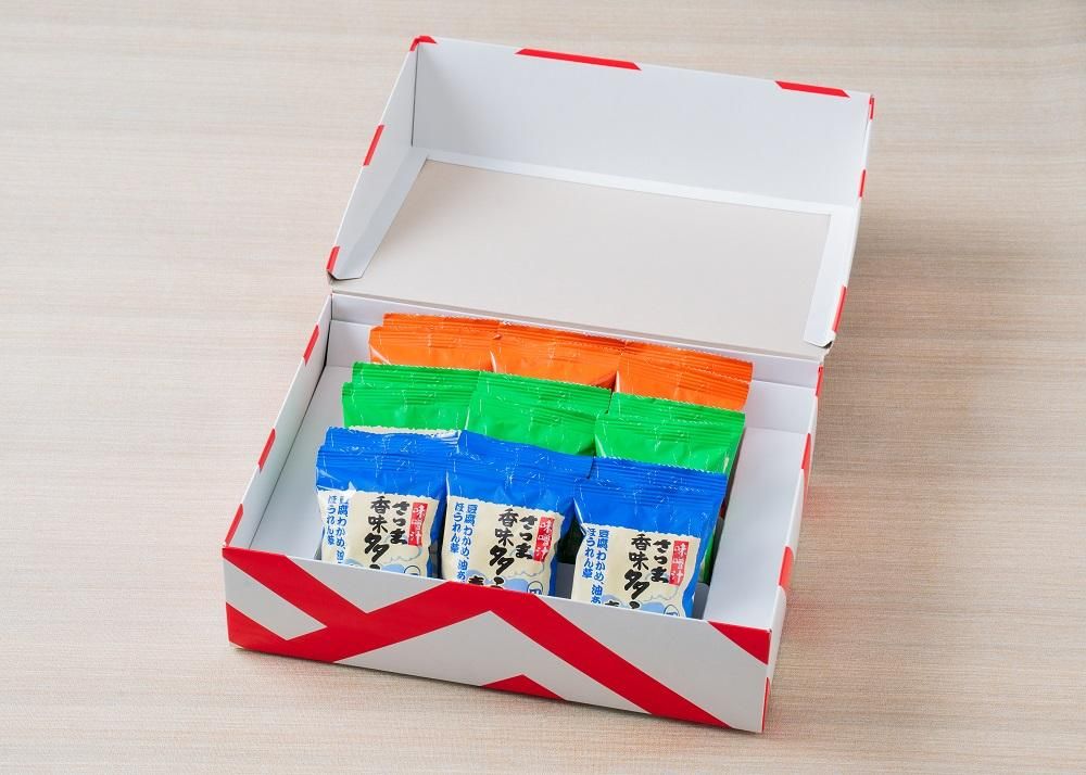 ヒシク〉薩摩、味の宝箱（フリーズドライ味噌汁3種18個入り）｜お