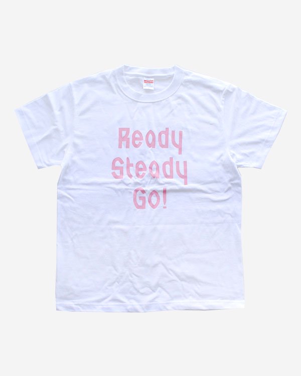 Ready Steady Go! Standard Logo T-shirt White/Pink - Ready Steady Go!  公式【レディステディゴー！】web store 通販 RSG-ism