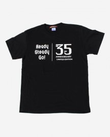 Ready Steady Go! Standard Logo T-shirt Black/White【35th ANNIVERSARY LIMITED】