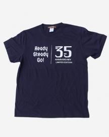 Ready Steady Go! Standard Logo T-shirt Navy/Coolgray35th ANNIVERSARY LIMITED