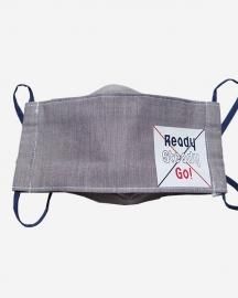 Ready Steady Go! Standard Logo Mask Gray Beige