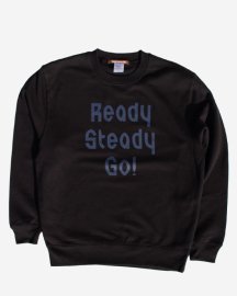 Ready Steady Go! Standard Logo sweatshirt   Black/Blue