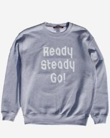 Ready Steady Go! Standard Logo sweatshirt   Mix gray/White