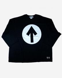 HEADSReady Steady Go! ܥ졼T-sh UP ARROW MARK Black / White
