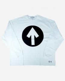 HEADSReady Steady Go! ܥ졼T-sh UP ARROW MARK White / Black