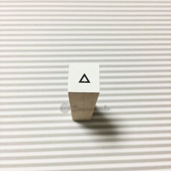 ミニスタンプ図形【new白三角S】