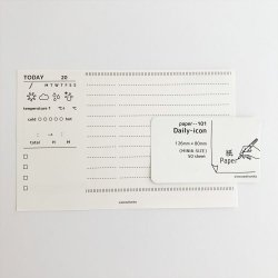 paper-101　MINI6サイズペーパー　daily-icon(50枚)