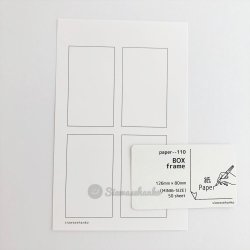 paper-110　MINI6サイズペーパー　BOX frame (50枚)