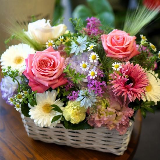 花束・アレンジメント ma-rin フラワーアレンジメント アレンジ花(S)色指定 6000円(税別) 高さ40cm位