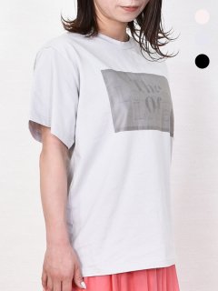 AGNOST (アグノスト) シースルーロゴ ドッキングTシャツ
