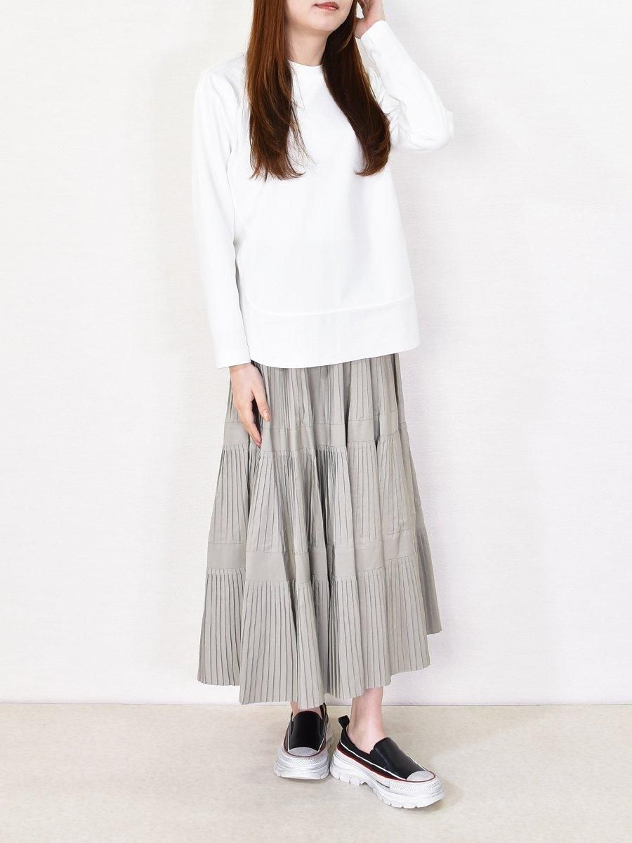 Dignite collier(ディニテコリエ)3段プリーツスカートの通販