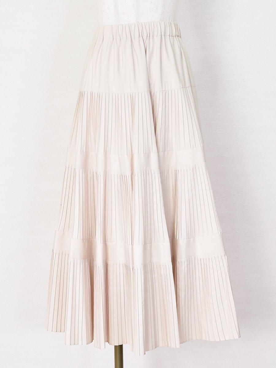 Dignite collier(ディニテコリエ)3段プリーツスカートの通販