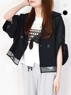 未使用級❤️2024年モデル　ラリアムー　オーガンジーラップレースブルゾン Lallia Mu (ラリアムー)正規取扱店｜Sheep Cloud公式通販