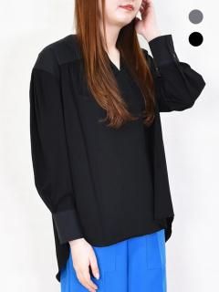45rpm/45R バイカラーリバーシブループルオーバーポンチョ アメリカンホリック AMERICAN HOLIC ポンチョ風BIGカットプル