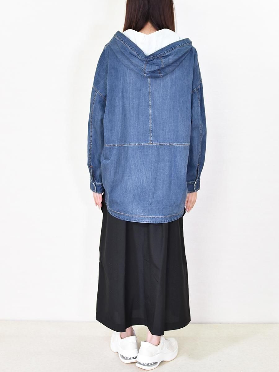 ayane(アヤン)ダンガリー・フーディシャツの通販