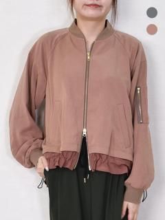 trois (トロワ) MA1風 ZIPブルゾンの商品画像