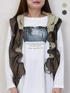 Lallia Mu (ラリアムー) チュールラップベストの商品画像