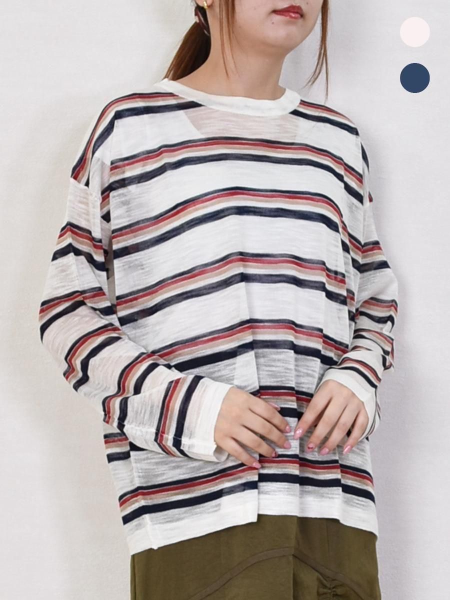 MICALLE MICALLE(ミカーレミカーレ)マルチボーダー・シアー