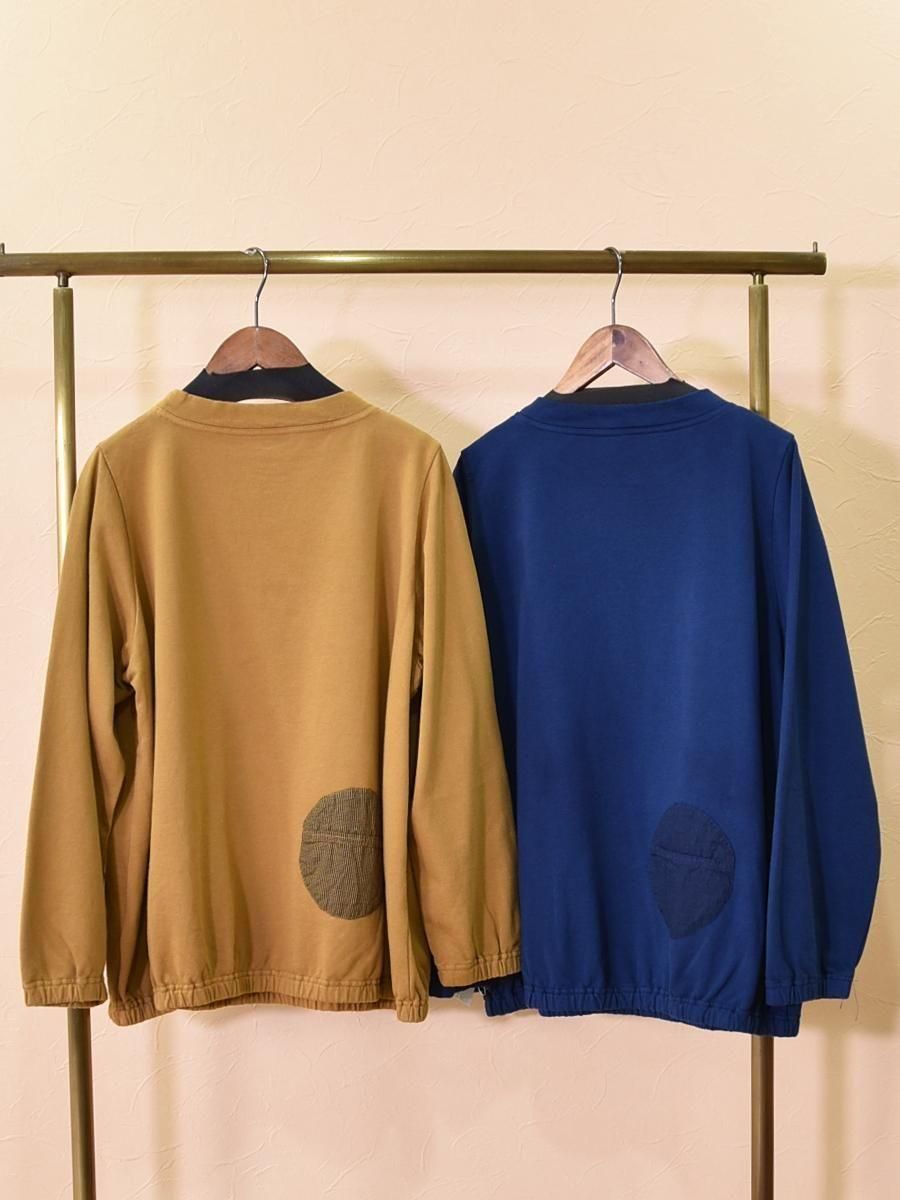 in leaf(インリーフ)ミニ裏毛・チドリ〇付きプルオーバーの通販