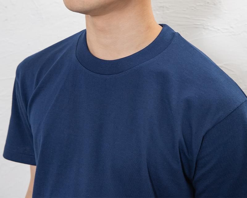 グレー 半袖 Tシャツ コットン混紡 m1.jpg