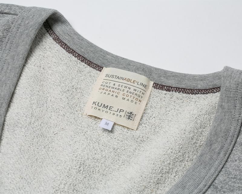 久米繊維工業】SUSTAINABLE+LINE オーガニックコットン×吊裏毛
