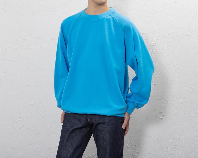 01トレーナー 長袖 ダークブルー - 久米繊維オンラインショップ