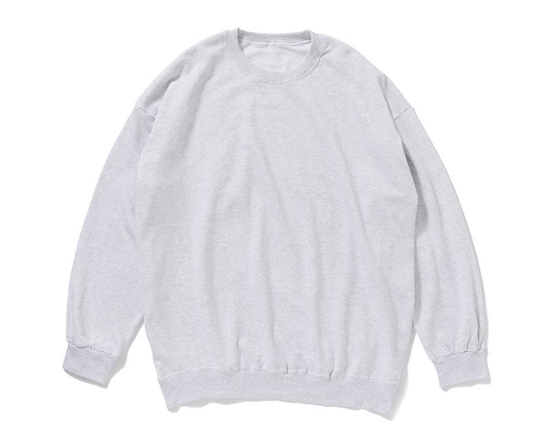 ビッグスウェットシャツ ホワイトアッシュ - 久米繊維オンライン