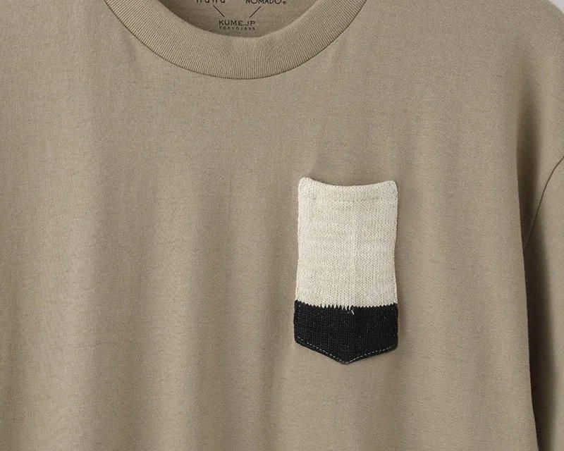ソックスポケットTシャツ 白 トゥータイプ - 久米繊維オンライン