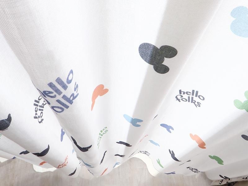 50 Off 100サイズから選べる 大人可愛いディズニーデザインレースカーテン ハローミッキー カラー ラグ カーペット通販 びっくりカーペット