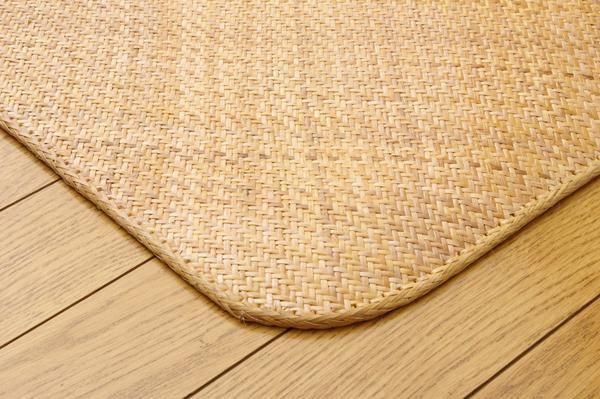 耐久性の優れたインドネシア産あじろ織り籐ラグ 『天満月』 ラグサイズ