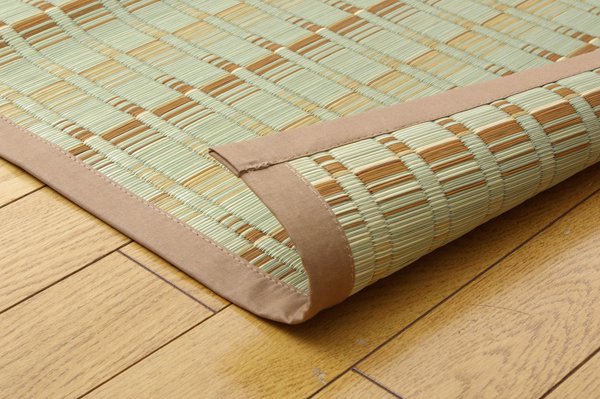 国産・耐久性の優れた掛川織い草カーペット　『浦島／ベージュ』　江戸間2～10畳