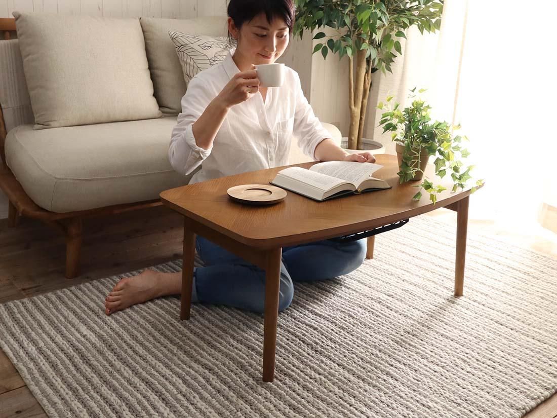 オールシーズンお洒落に使える!コンパクトなこたつテーブル オールシーズンお洒落に使える!コンパクトなこたつテーブル