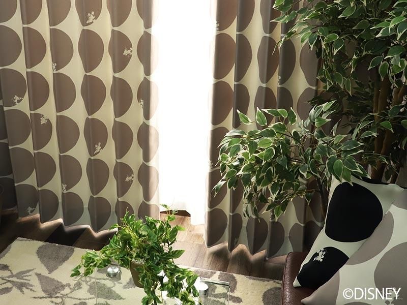 100サイズから選べる！お洒落ディズニー遮光カーテン 『ミッキー