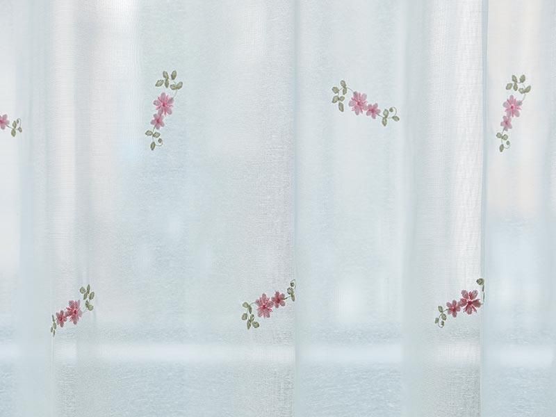 100サイズから選べる!可愛い小花の刺繍のレースカーテン 100サイズから選べる!可愛い小花の刺繍のレースカーテン
