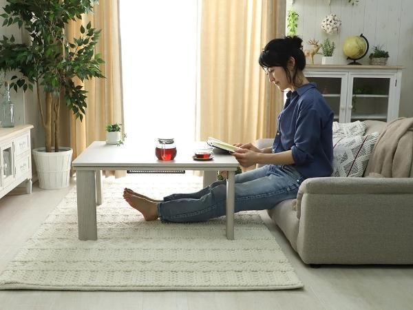 こたつ テーブル 単品 〔 楕円形 105×75cm 〕 天板リバーシブル