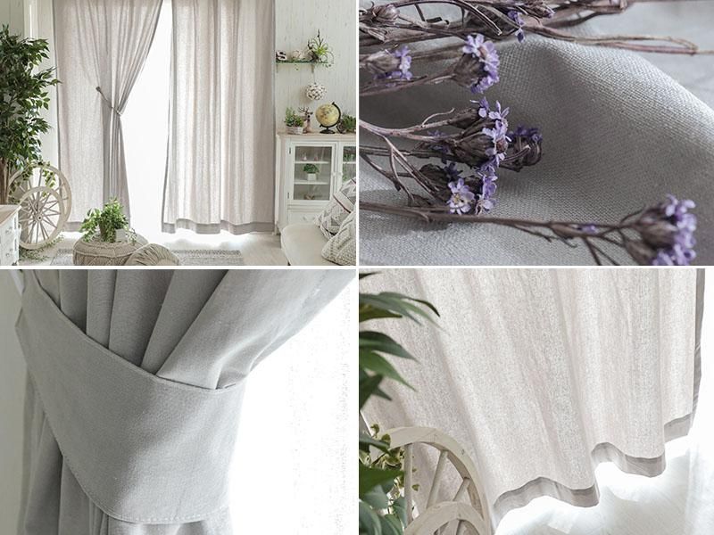 THE CONRAN SHOP グレー カーテン リネン100% Amazon.com: Light Grey Curtains 63 Inch Length for Bedroom 2