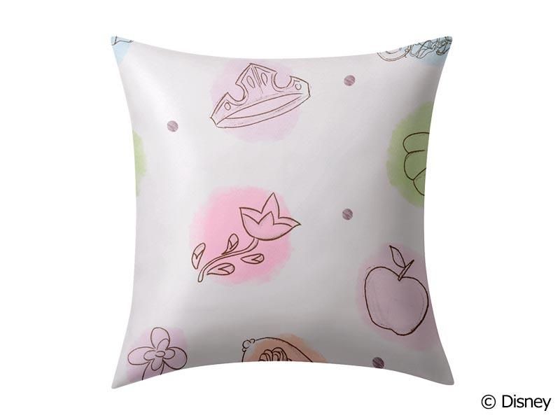 ディズニー プリンセス プリンセスチャーム クッションカバー ピンク 約45x45cm ラグ カーペット通販 びっくりカーペット