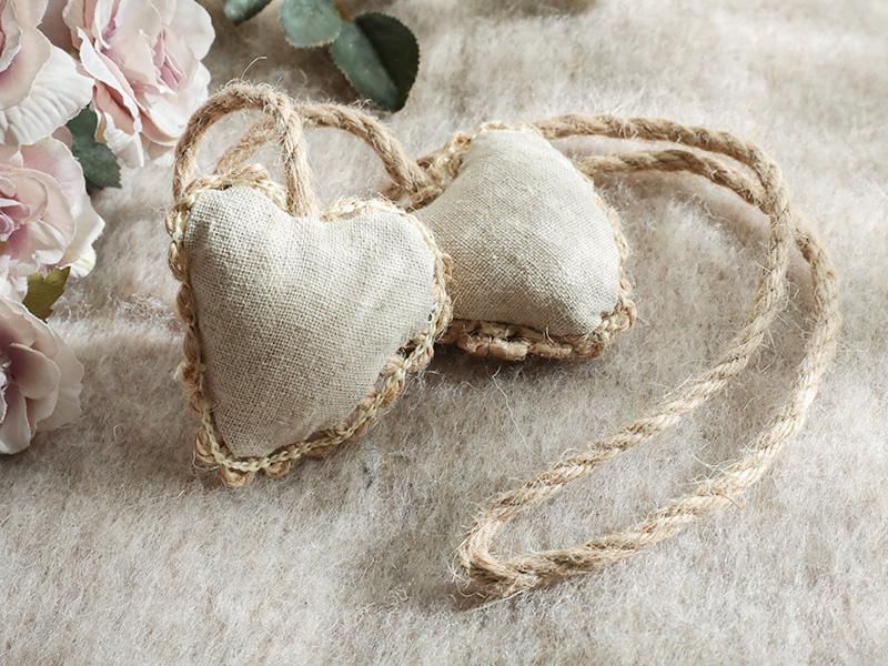 マロン♥ハートカーテンタッセル♡ご確認用 アウトレット】フランス製カーテンタッセル『アモール 麻』 - ラグ