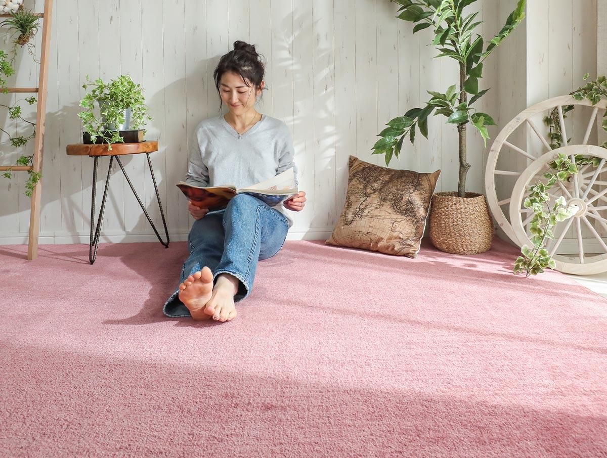 最上級クラスの防音機能付き！日本製簡敷カーペット 『シード ローズ
