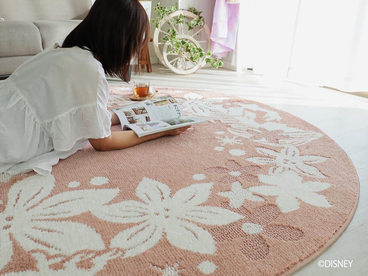 ディズニー ラプンツェルのエレガントなデザインラグ 『プリンセス