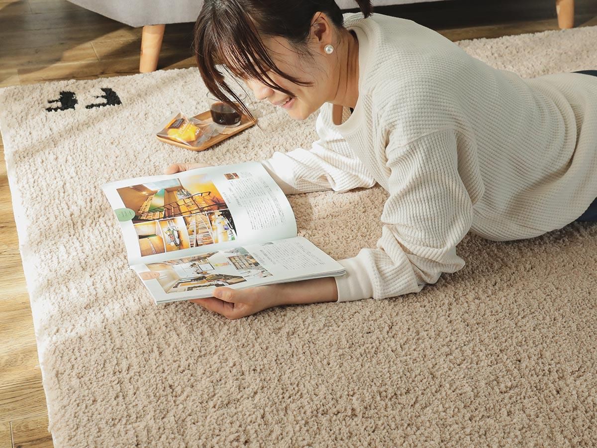アウトレット】ふわふわボリューミー!30mmのロングパイルが アウトレット】ふわふわボリューミー!30mmのロングパイルが