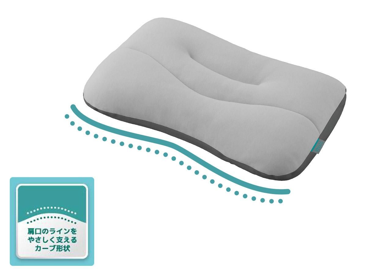 洗濯機で洗える！ソフトパイプ使用で高さ調節可能な快眠まくら『スヤラ